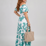 Veslyn | Off Shoulder Cutout Waist Maxi Dress