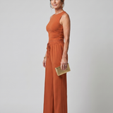 Dorney | Sleeveless Smooth Wide Leg Pants Set