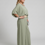 Rosetta | One Shoulder Wide Sleeve Top And Wide Leg Pants Set