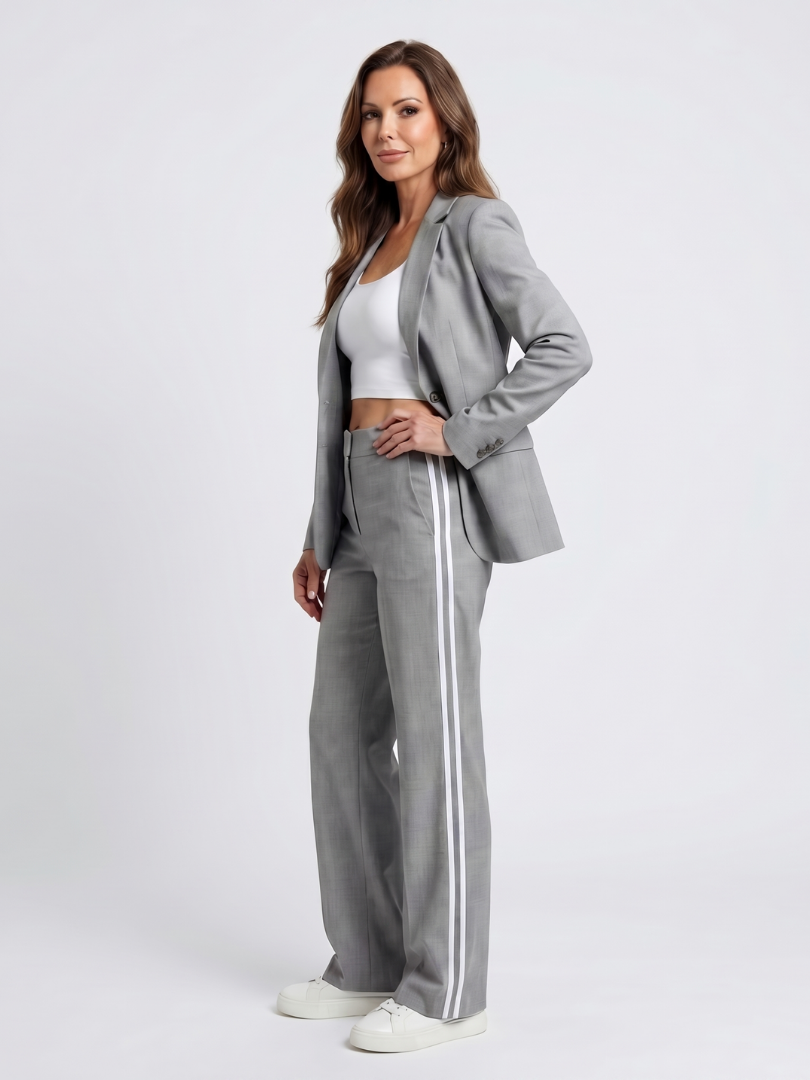 Renette | Contrast Stripe Wide Leg Set