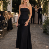 Sabwyn | Strapless Ruched Bodice Midi Dress