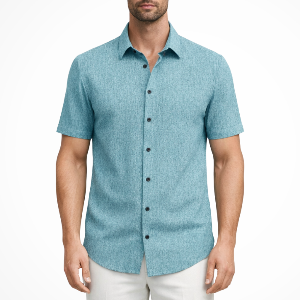 Callum | Men Short Sleeve Button Down Summer Shirt