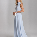 Gretarina | Sleeveless Collared Flowing Maxi Dress