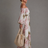 Coravia | Off Shoulder Floral Maxi Dress