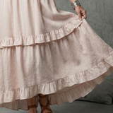 Vidassa | Tiered Ruffle Halter Maxi Dress