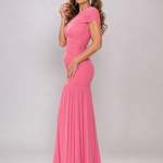 Verenawen | One Shoulder Pleated Skirt Midi Dress