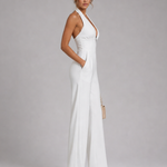 Orlabeth | Halter Neck Wide Leg Sleeveless Jumpsuit