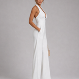 Orlabeth | Halter Neck Wide Leg Sleeveless Jumpsuit