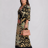 Beletta | Vivid Vintage Pattern Pocket Detail Midi Dress