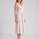 Dalrose | Sleeveless Floral V Neck Midi Dress