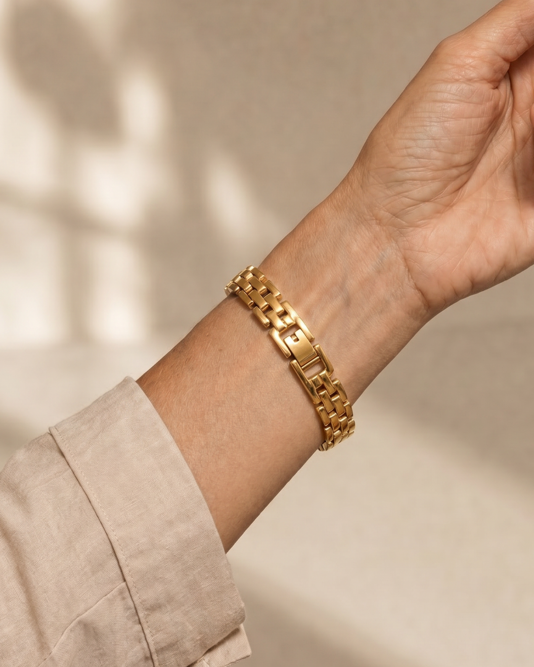 Zarmarie | Double Row Link Chain Bracelet