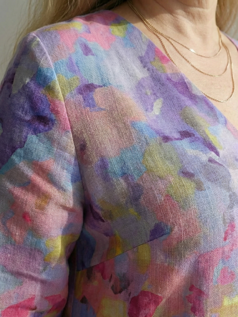 Norbelle | Abstract Floral Midi Dress