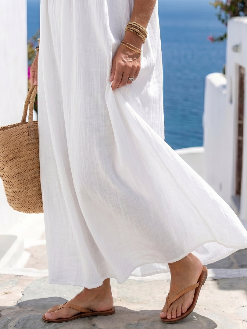 Milvia | Natural Flowing Maxi Dress