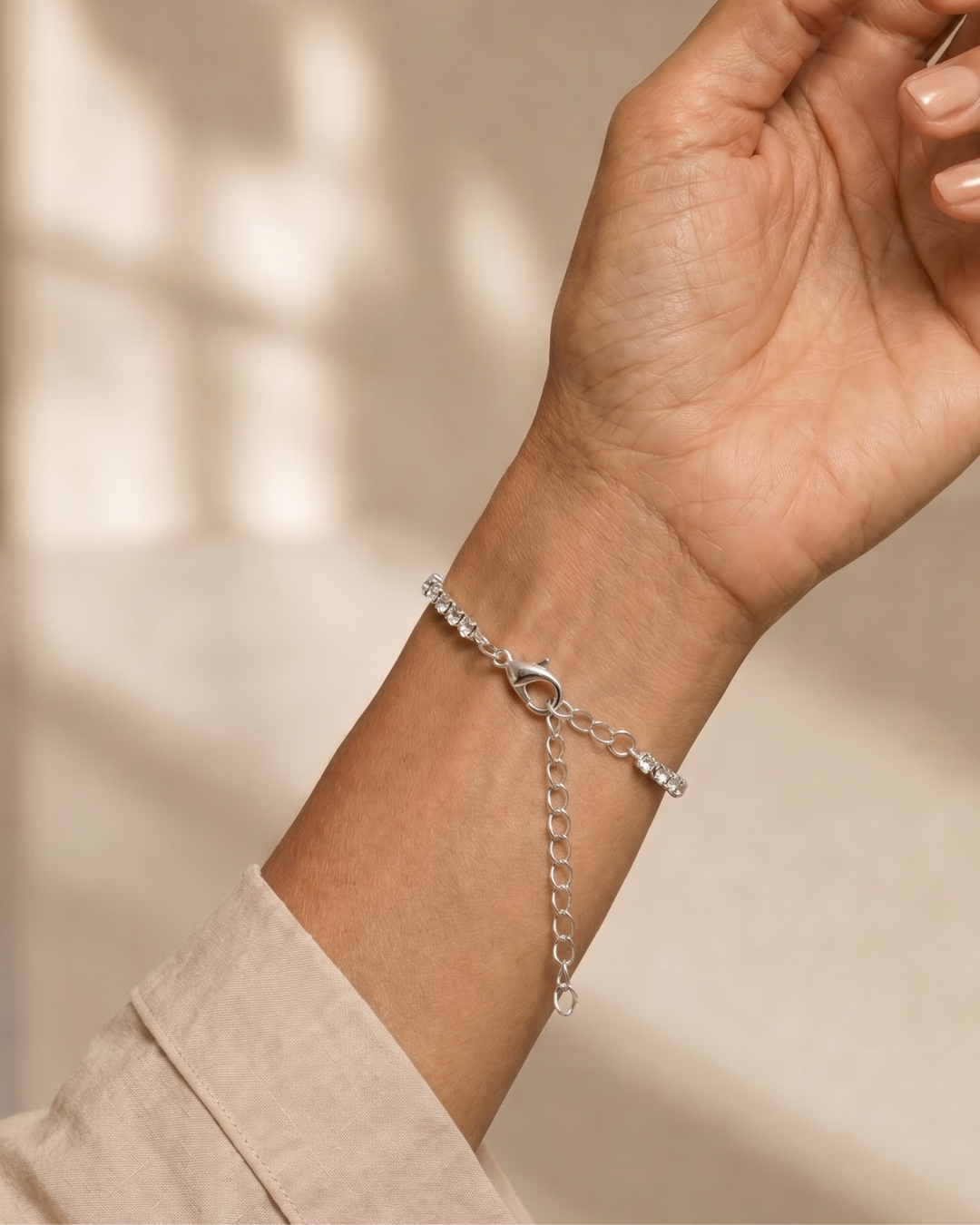 Sabine | Butterfly Crystal Tennis Bracelet