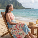 Briala | Coastal Floral Midi Dress