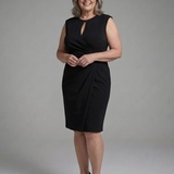 Wilina | Sleeveless Keyhole Ruched Midi Dress
