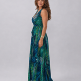 Velmae | Sleeveless Empire Waist Midi Dress