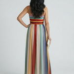 Merdra | Light Stripe Maxi Dress