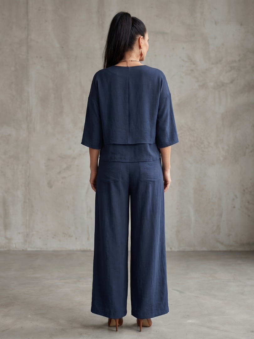 Callia | Layered Top Wide Leg Set
