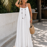 Mara | Flowing Sleeveless Strappy Relaxed Midi Dress