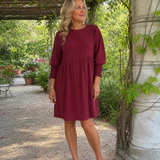 Gretawyn | Long Sleeve Smocked Cuffs Mini Dress