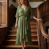 Selrina | Light Drape Midi Dress