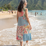 Briala | Coastal Floral Midi Dress