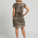 Esmendra | Animal Print Knee Length Dress