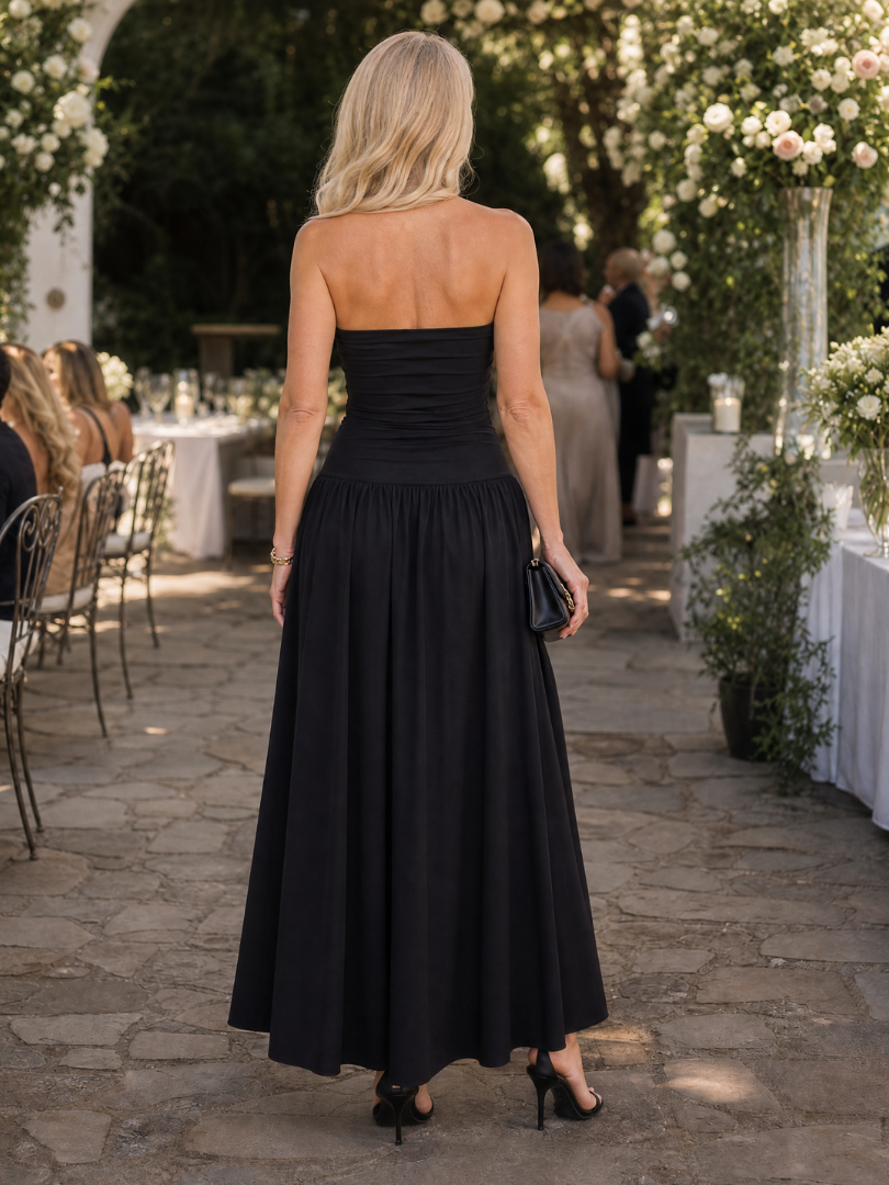 Sabwyn | Strapless Ruched Bodice Midi Dress