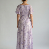 Clawen |  Flutter Sleeve Midi Dress
