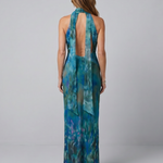 Marndra | Keyhole Halter Sleeveless Maxi Dress