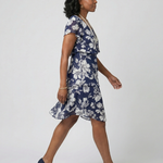 Camlia | Subtle Floral Knee Length Dress
