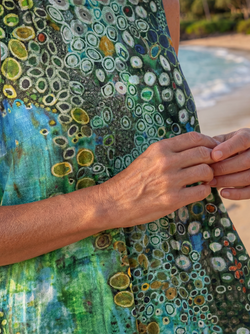 Callarose | Ocean Mosaic Midi Dress