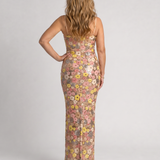 Corasia | Ditsy Floral Sleeveless Bodycon Midi Dress