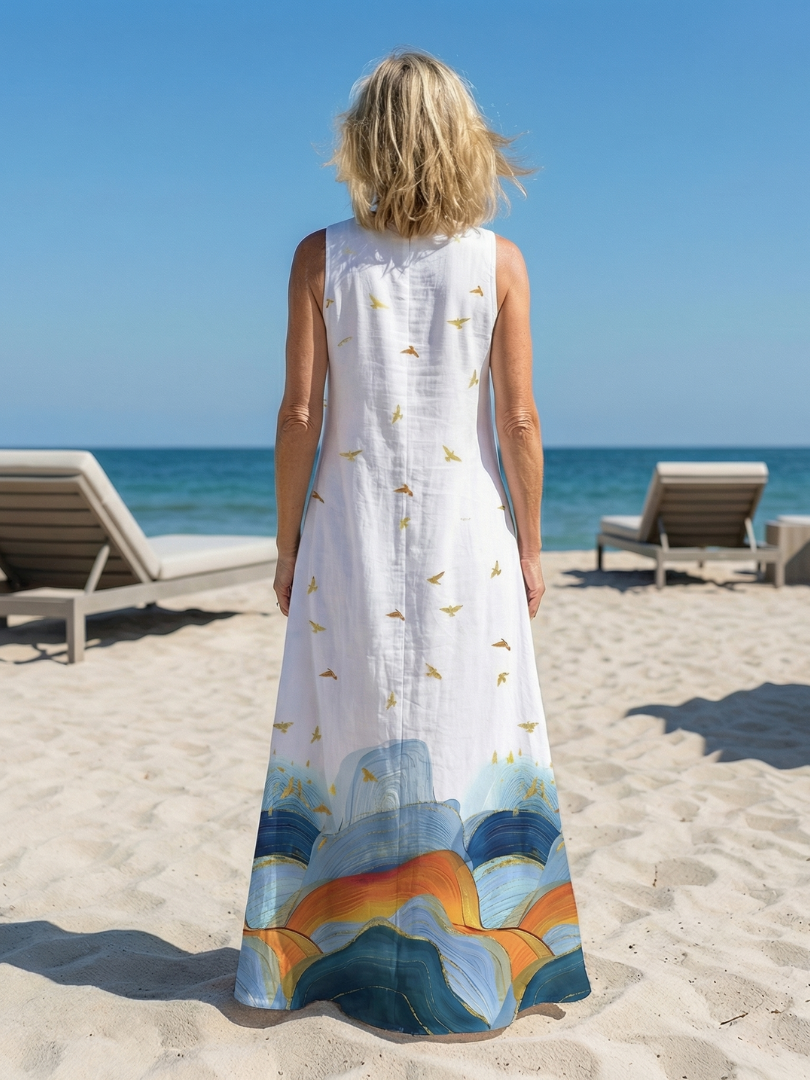 Corana | Calm Line Maxi Dress