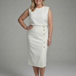 Camlette | Cap Sleeve Asymmetric Midi Dress