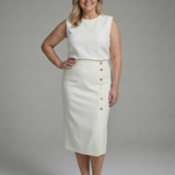 Camlette | Cap Sleeve Asymmetric Midi Dress