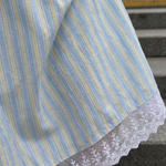 Pruthea | Sleeveless Tie Strap Stripe Pattern Midi Dress