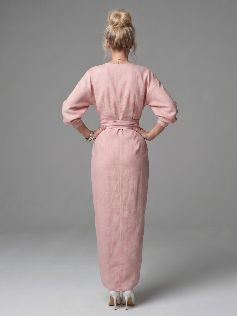 Giandra | Diagonal Drape Maxi Dress