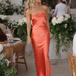 Celthea | Strapless Fitted Silhouette Midi Dress