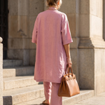 Theassa | Three Piece Relaxed Top Pant Set