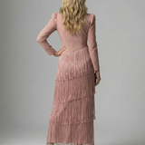 Corrose | Fringe Layer Midi Dress