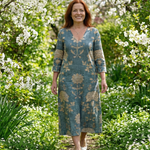Lara | Gentle Shape Floral Midi Dress