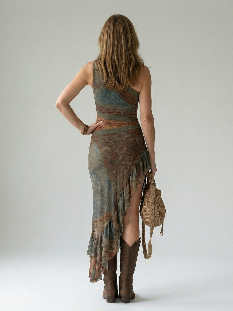 Cala | Quiet Drape MIdi Dress