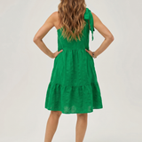 Milrina | One Shoulder Bow Detail Knee Length Dress