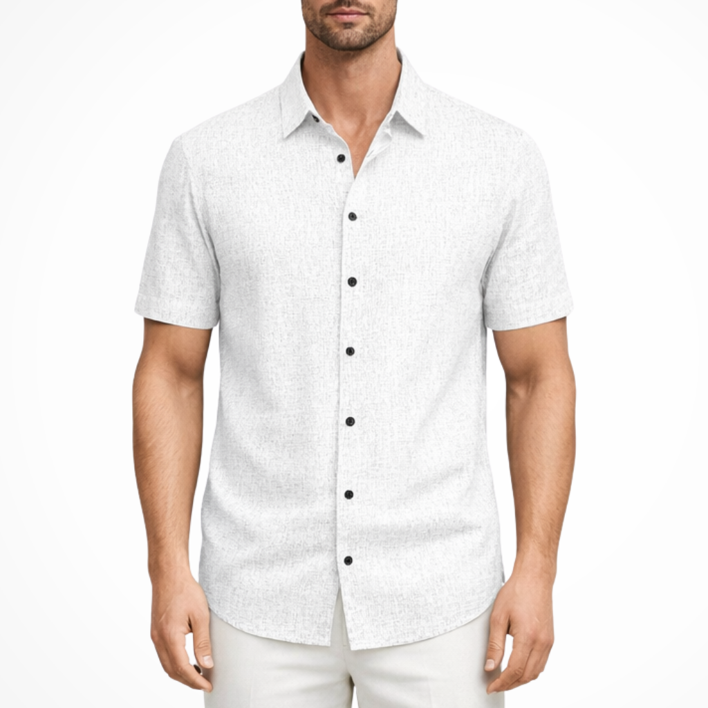 Callum | Men Short Sleeve Button Down Summer Shirt