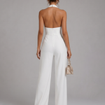 Orlabeth | Halter Neck Wide Leg Sleeveless Jumpsuit