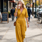 Wrennamae | Cross Front Wide Leg Jumpsuit