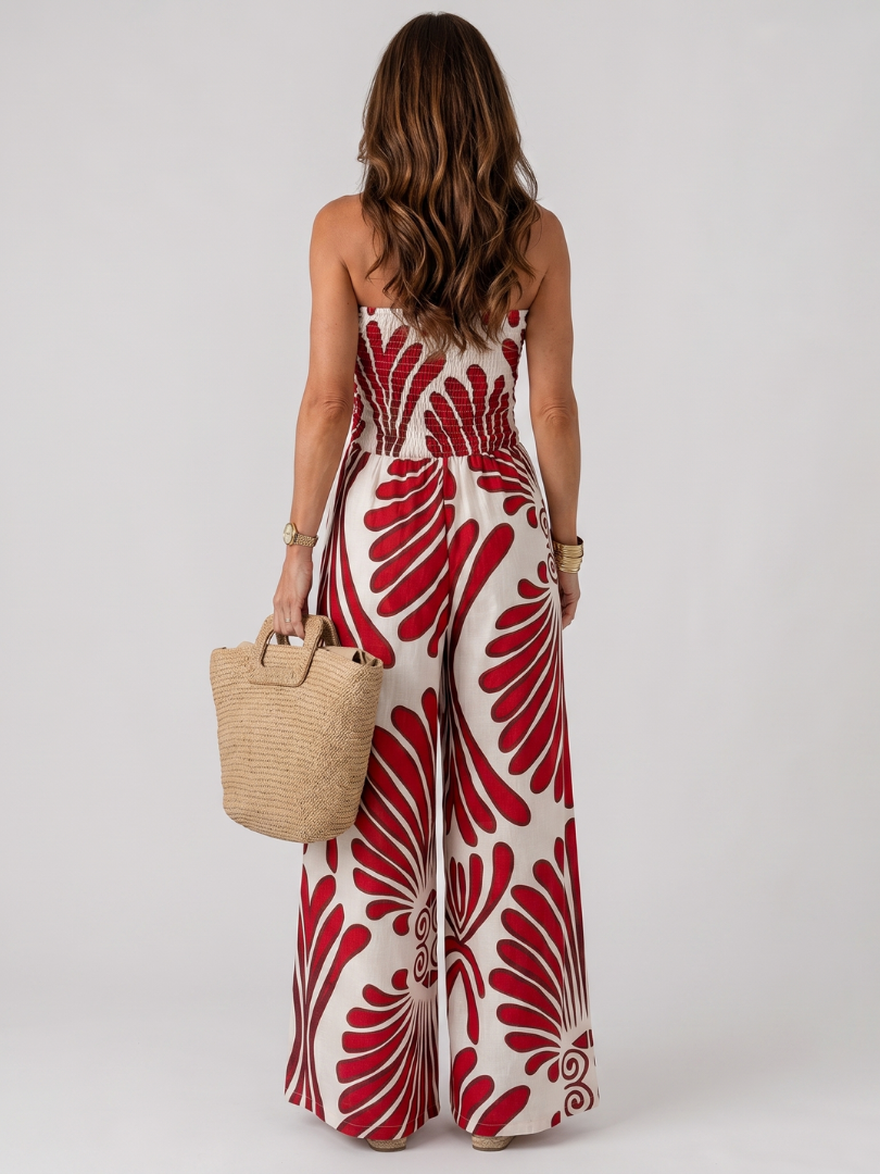 Juldra | Strapless Flowing Silhouette Maxi Dress