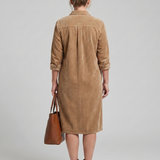 Kalney | Long Sleeve Patch Pockets Midi Dress